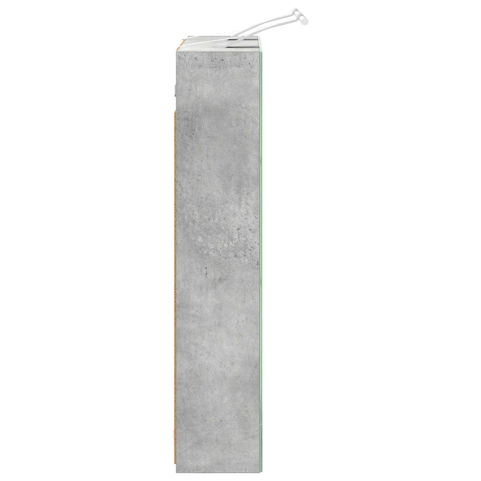 Badkamer spiegelkast Beton Grijs 60 x 14,5 x 70 cm Bewerkt hout
