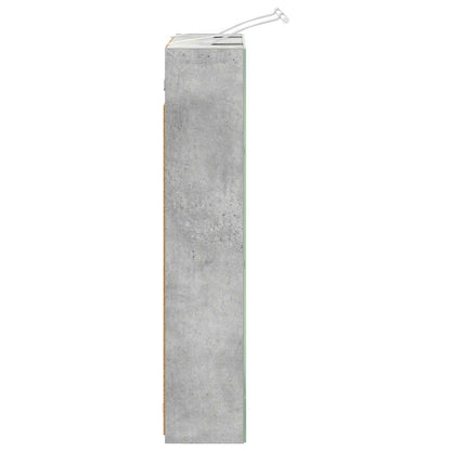 Badkamer spiegelkast Beton Grijs 60 x 14,5 x 70 cm Bewerkt hout