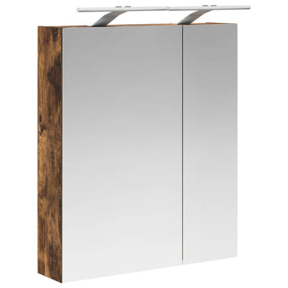 Badkamer spiegelkast met plank Gerookt eiken 60 x 14,5 x 70 cm
