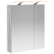 Badkamer spiegelkast met plank Grijs Sonoma 60 x 14,5 x 70 cm
