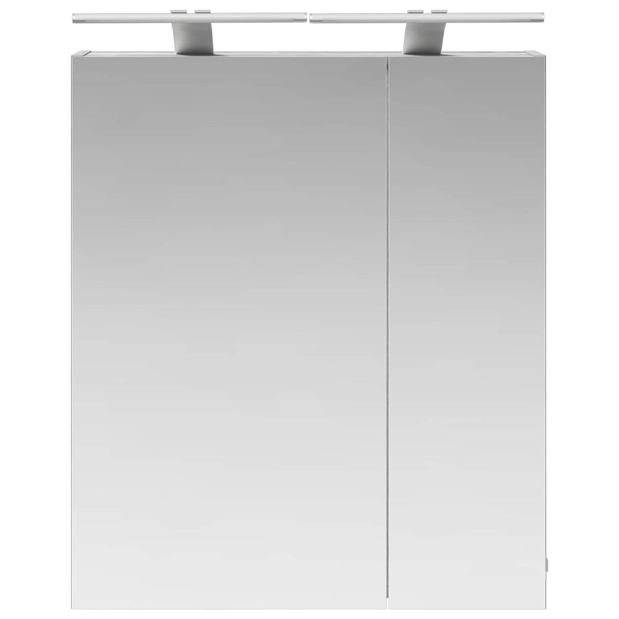 Badkamer spiegelkast met plank Grijs Sonoma 60 x 14,5 x 70 cm