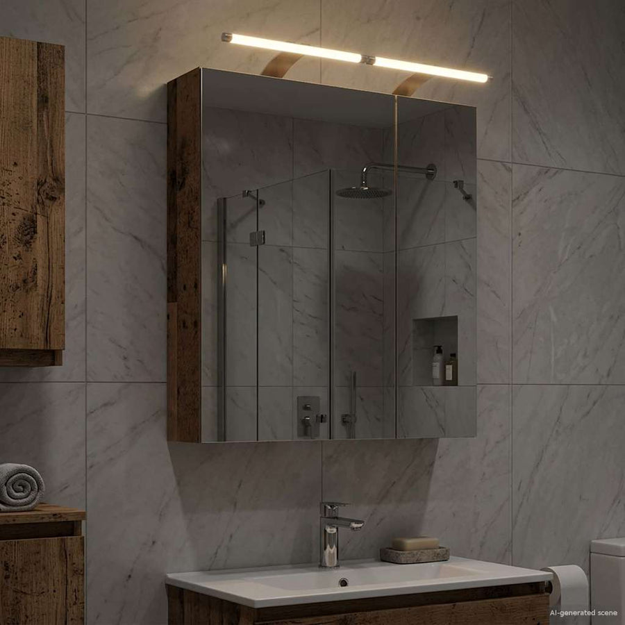 Badkamer spiegelkast Oudhout 60 x 14,5 x 70 cm Bewerkt hout