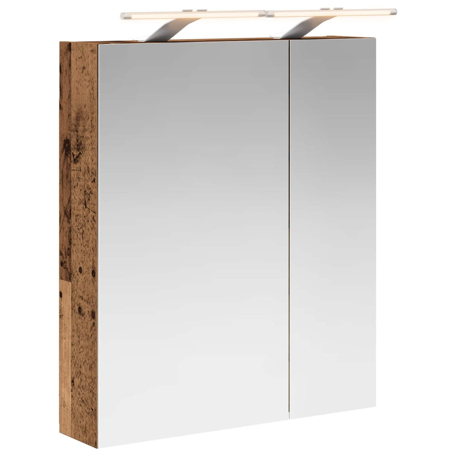 Badkamer spiegelkast Oudhout 60 x 14,5 x 70 cm Bewerkt hout