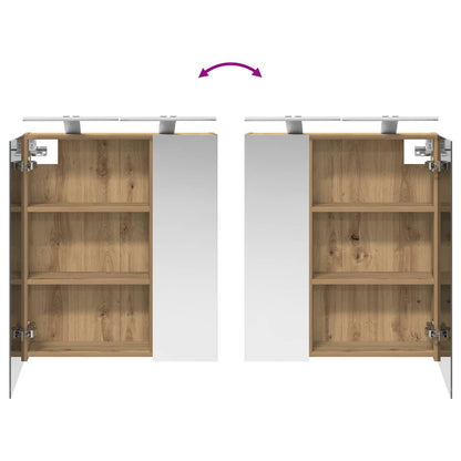 Badkamer spiegelkast Ambachtelijk eiken 60 x 14,5 x 70 cm