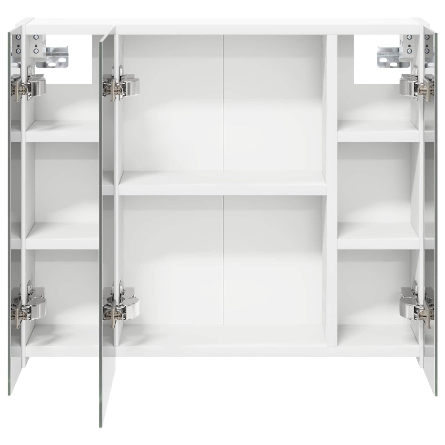 Badkamer spiegelkast voor Wit 60 x 14,5 x 50 cm Bewerkt hout