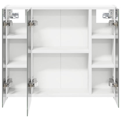 Badkamer spiegelkast voor Wit 60 x 14,5 x 50 cm Bewerkt hout