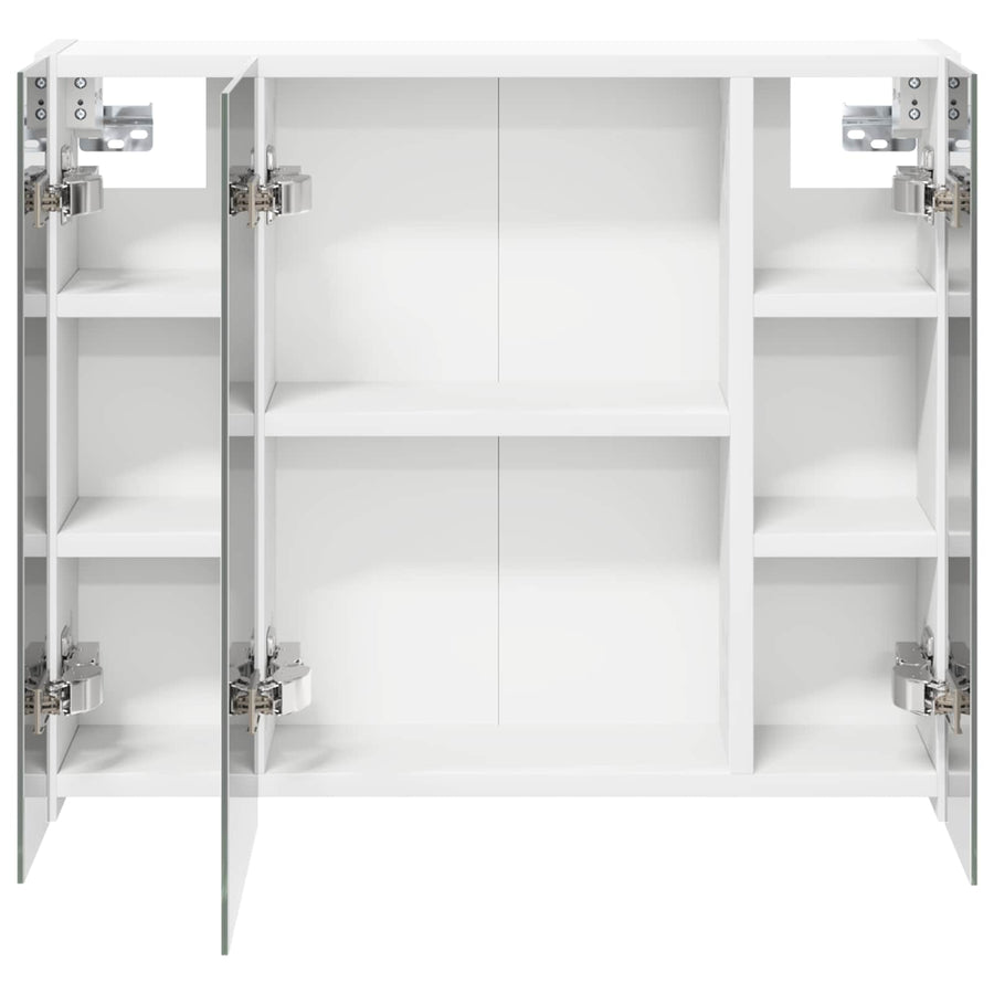 Badkamer spiegelkast voor Wit 60 x 14,5 x 50 cm Bewerkt hout
