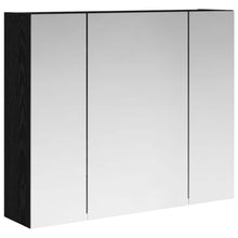 Badkamer spiegelkast Zwart Eiken 60 x 14,5 x 50 cm Bewerkt hout