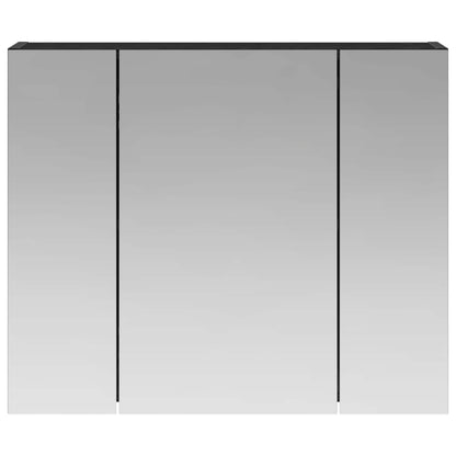 Badkamer spiegelkast Zwart Eiken 60 x 14,5 x 50 cm Bewerkt hout