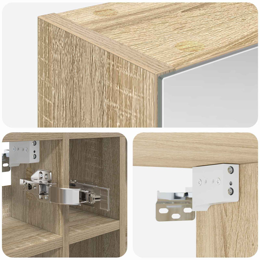 Badkamer spiegelkast Sonoma Eiken 60 x 14,5 x 50 cm