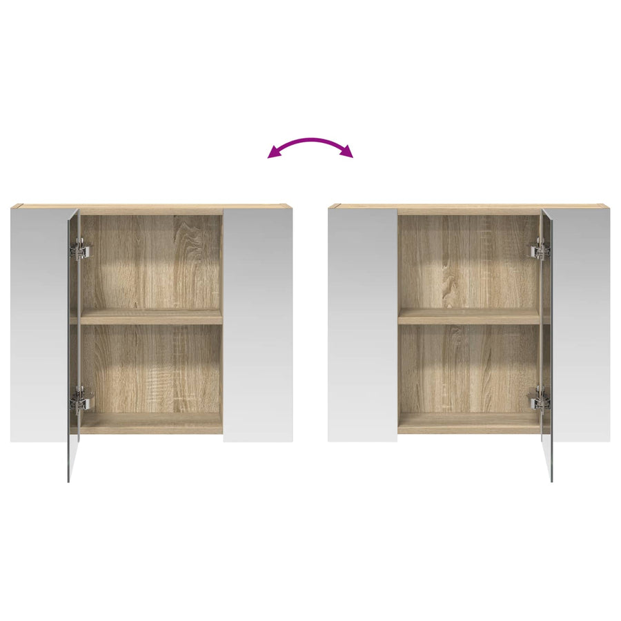 Badkamer spiegelkast Sonoma Eiken 60 x 14,5 x 50 cm