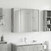 Badkamer spiegelkast 60x14,5x50 cm beton grijs bewerkt hout