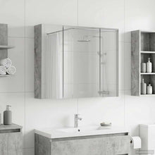 Badkamer spiegelkast Beton Grijs 60 x 14,5 x 50 cm Bewerkt hout