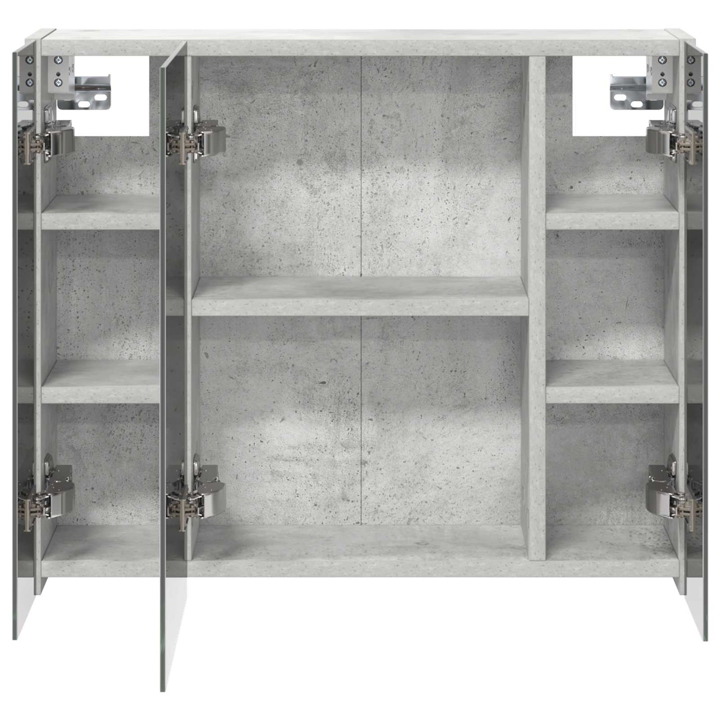 Badkamer spiegelkast Beton Grijs 60 x 14,5 x 50 cm Bewerkt hout