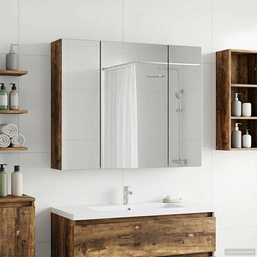 Badkamer spiegelkast Gerookt eiken 60 x 14,5 x 50 cm