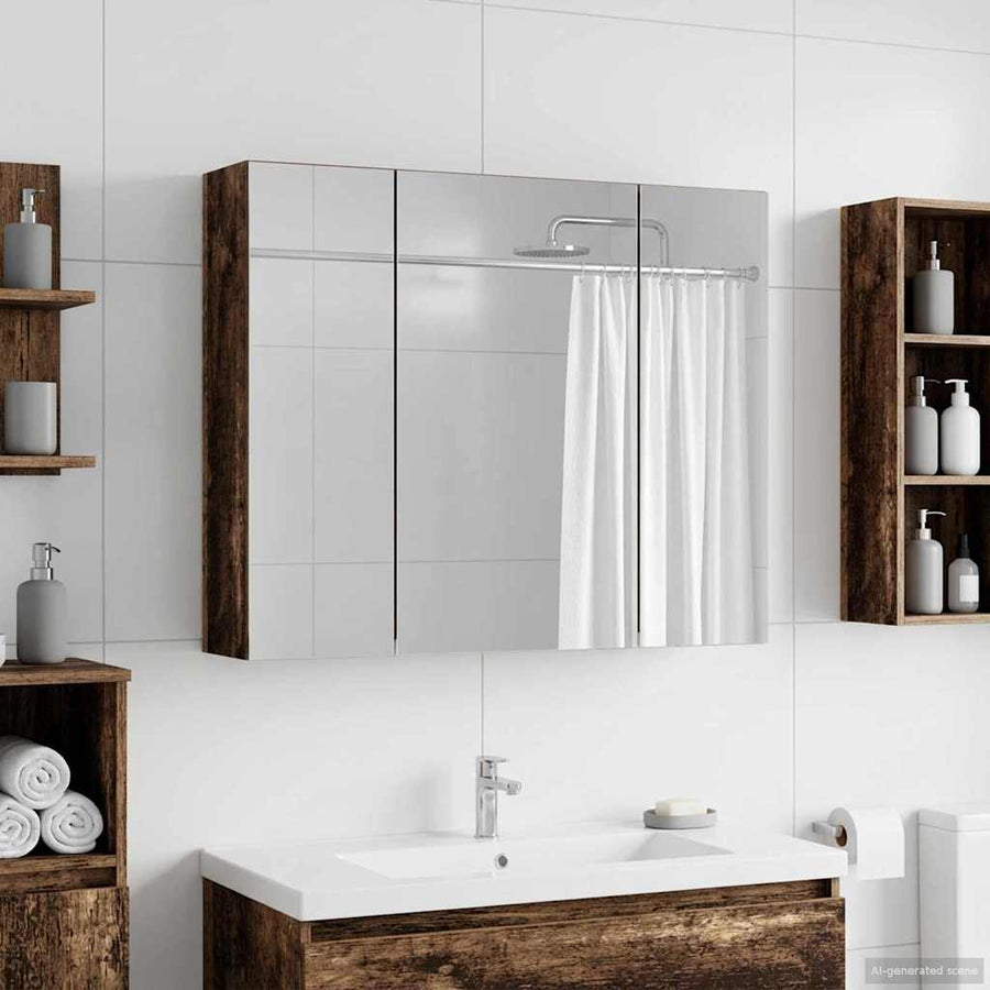 Badkamer spiegelkast Oudhout 60 x 14,5 x 50 cm Bewerkt hout