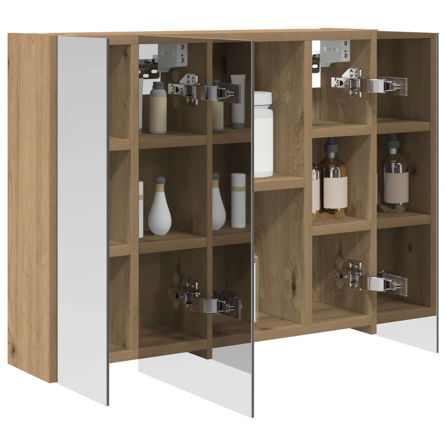 Badkamer spiegelkast Ambachtelijk eiken 60 x 14,5 x 50 cm