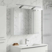 Badkamer spiegelkast 60x14.5x50 cm wit bewerkt hout