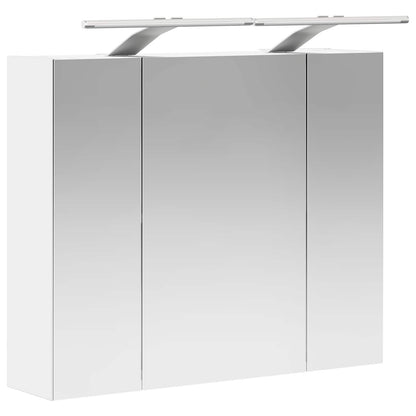 Badkamer spiegelkast voor Wit 60 x 14,5 x 50 cm Bewerkt hout