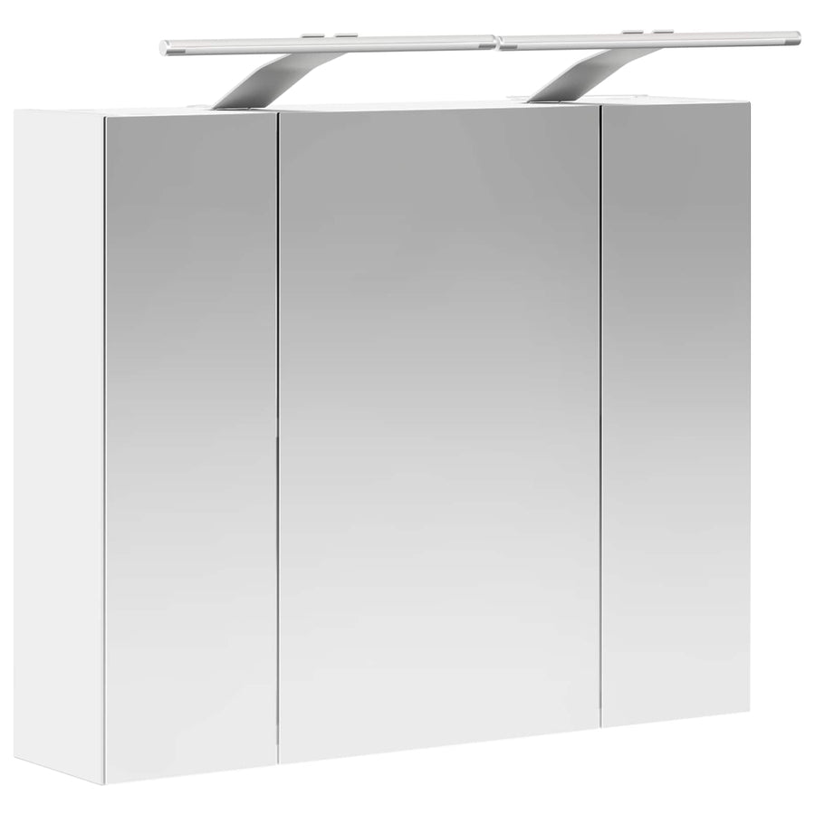 Badkamer spiegelkast voor Wit 60 x 14,5 x 50 cm Bewerkt hout