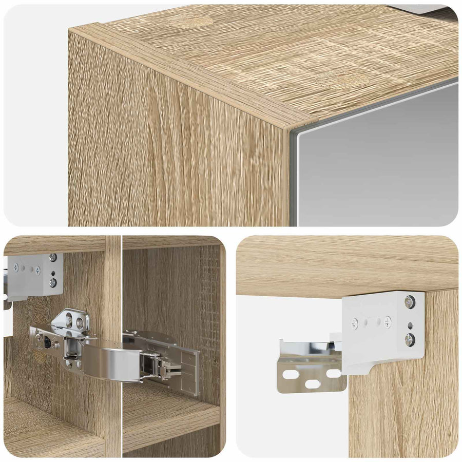 Badkamer spiegelkast Sonoma Eiken 60 x 14,5 x 50 cm