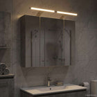 Badkamer spiegelkast 60x14,5x50 cm beton grijs bewerkt hout