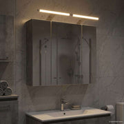 Badkamer spiegelkast 60x14,5x50 cm beton grijs bewerkt hout