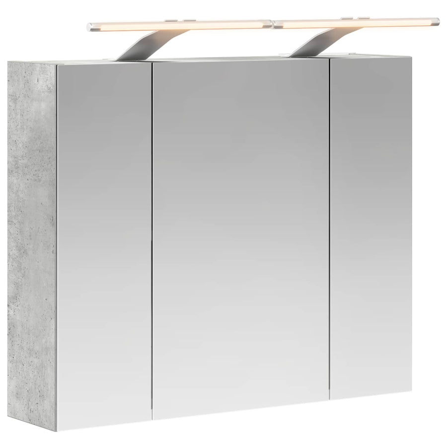 Badkamer spiegelkast Beton Grijs 60 x 14,5 x 50 cm Bewerkt hout