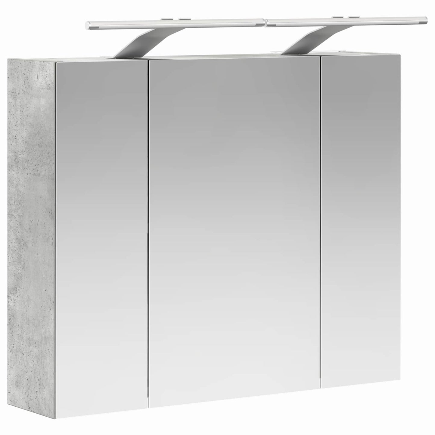 Badkamer spiegelkast Beton Grijs 60 x 14,5 x 50 cm Bewerkt hout