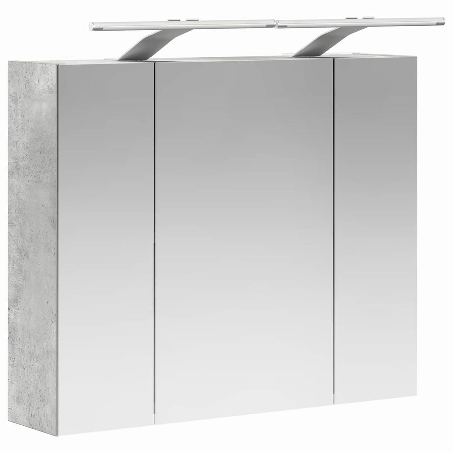 Badkamer spiegelkast Beton Grijs 60 x 14,5 x 50 cm Bewerkt hout