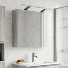 Bathroom Mirror Cabinet Grey Sonoma 60 x 14.5 x 50 cm