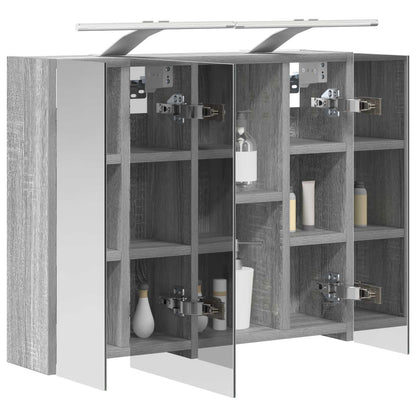 Badkamer spiegelkast Grijs Sonoma 60 x 14,5 x 50 cm