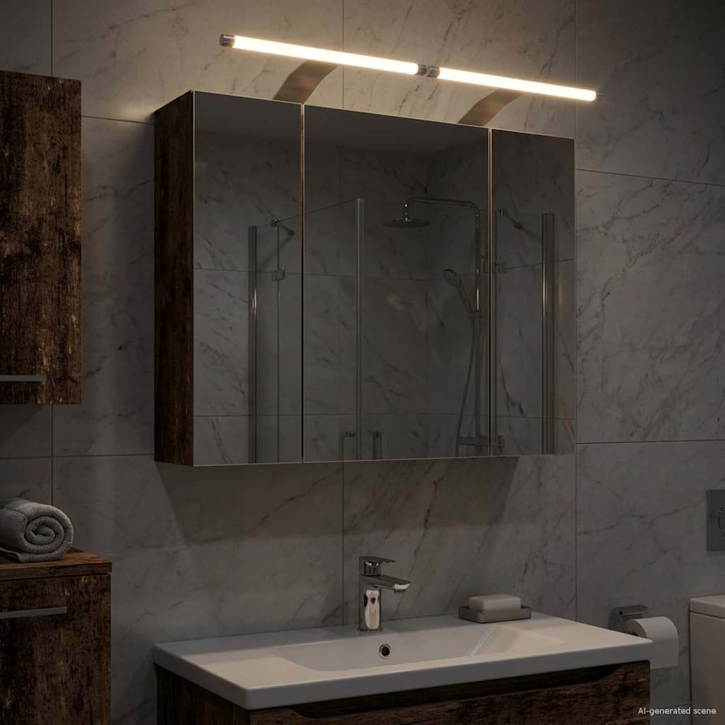 Badkamer spiegelkast Oudhout 60 x 14,5 x 50 cm Bewerkt hout