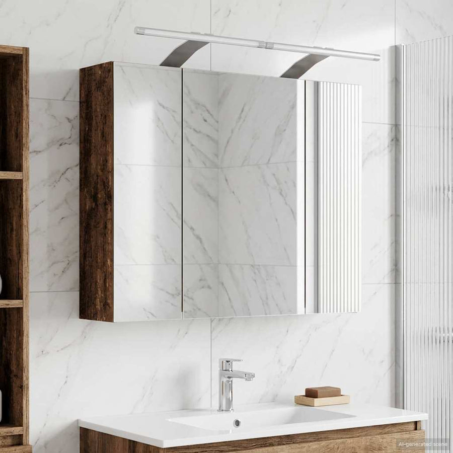 Badkamer spiegelkast Oudhout 60 x 14,5 x 50 cm Bewerkt hout
