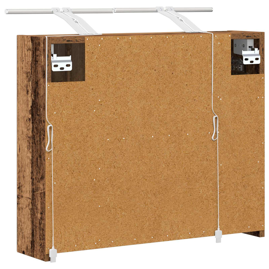 Badkamer spiegelkast Oudhout 60 x 14,5 x 50 cm Bewerkt hout