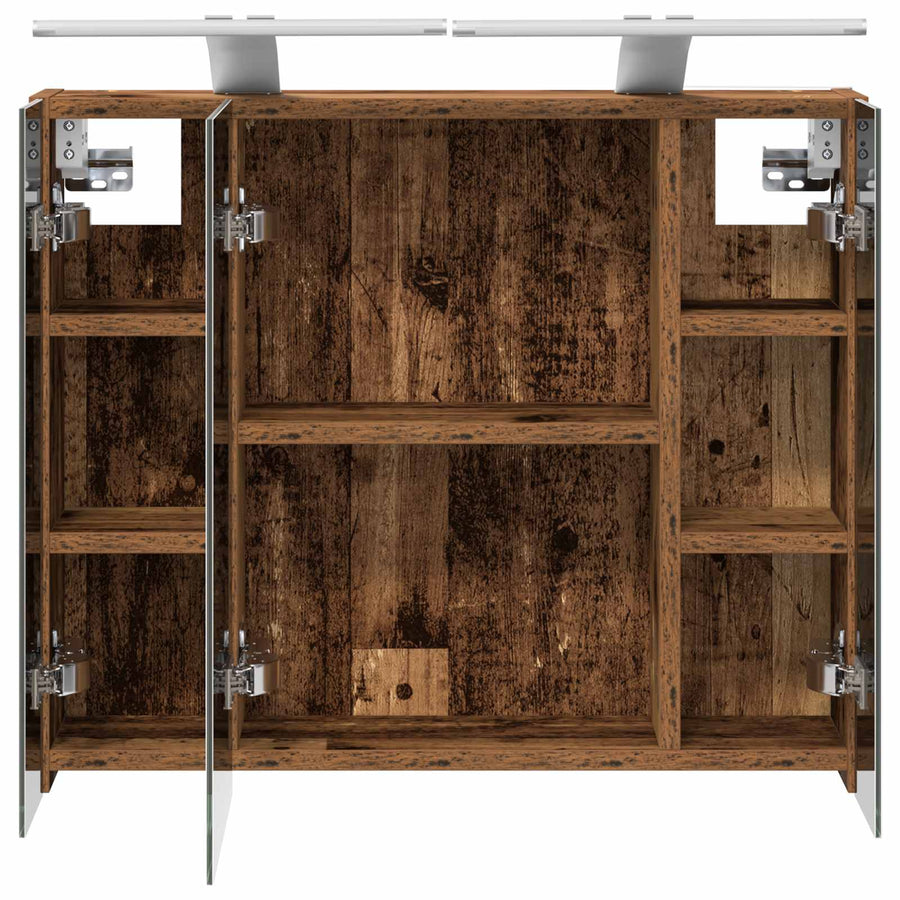 Badkamer spiegelkast Oudhout 60 x 14,5 x 50 cm Bewerkt hout