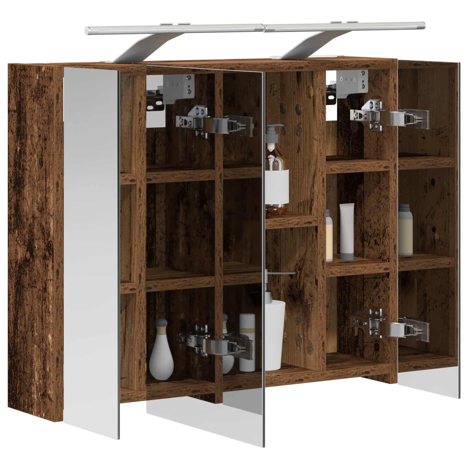 Badkamer spiegelkast Oudhout 60 x 14,5 x 50 cm Bewerkt hout