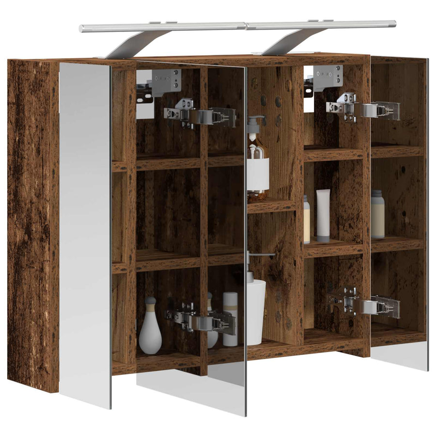 Badkamer spiegelkast Oudhout 60 x 14,5 x 50 cm Bewerkt hout
