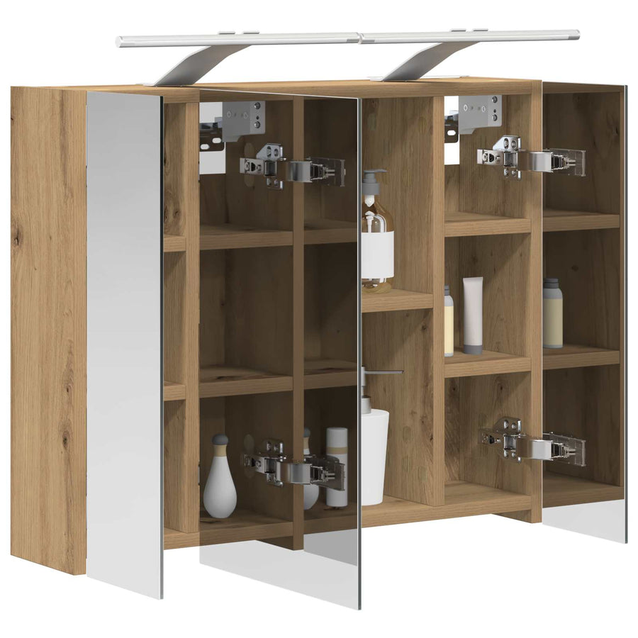 Badkamer spiegelkast Ambachtelijk eiken 60 x 14,5 x 50 cm