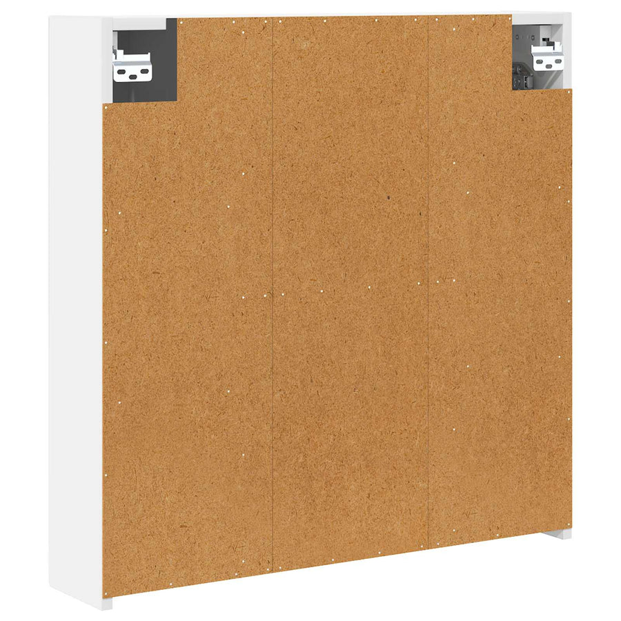 Badkamer spiegelkast voor Wit 70 x 14,5 x 70 cm Bewerkt hout