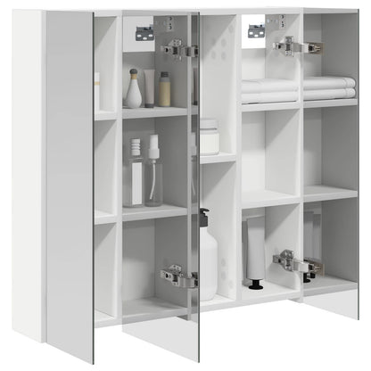 Badkamer spiegelkast voor Wit 70 x 14,5 x 70 cm Bewerkt hout