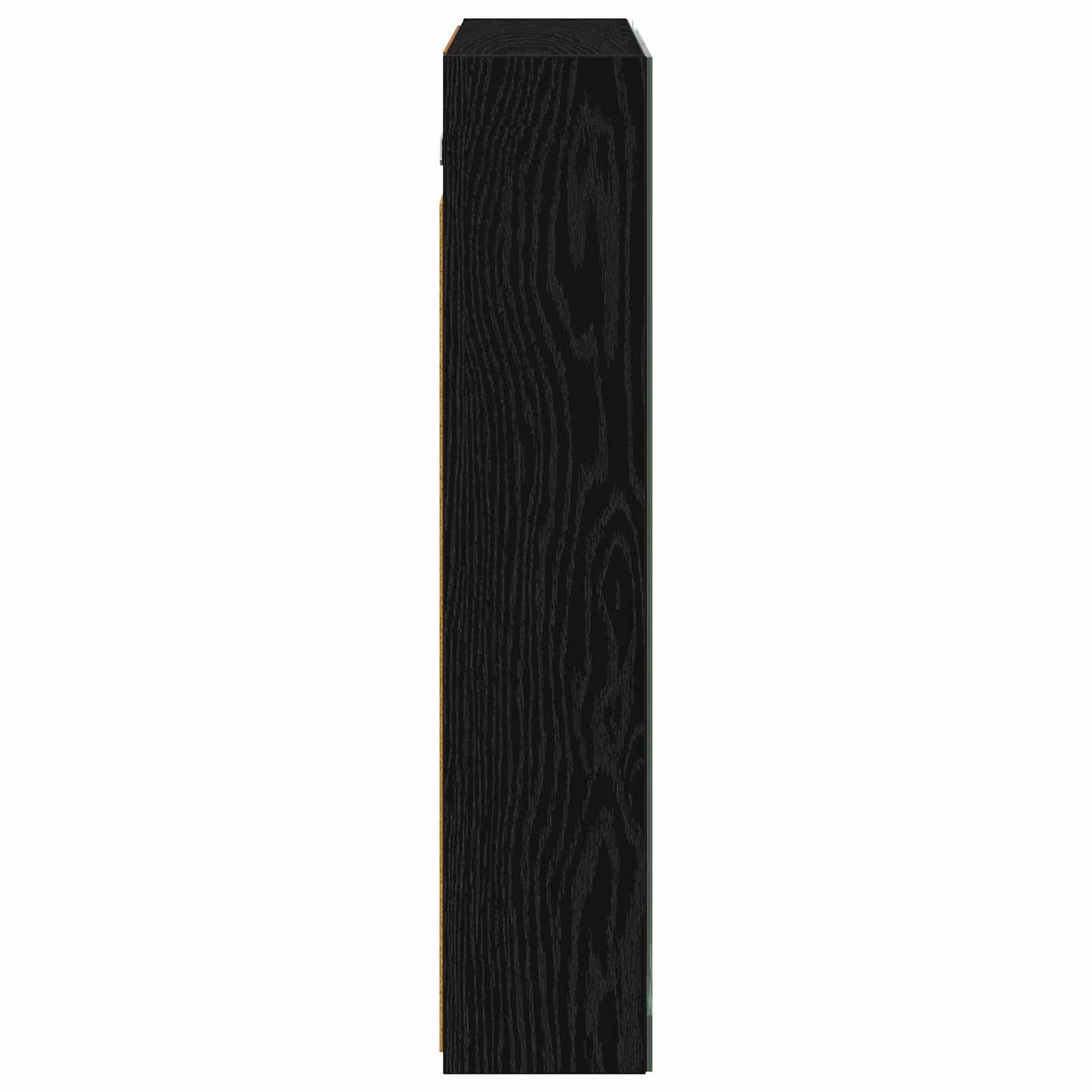 Badkamer spiegelkast Zwart Eiken 70 x 14,5 x 70 cm Bewerkt hout