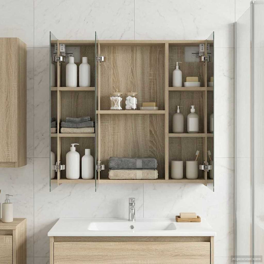 Badkamer spiegelkast Sonoma Eiken 70 x 14,5 x 70 cm