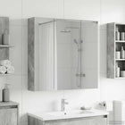 Badkamer spiegelkast 70x14,5x70 cm beton grijs bewerkt hout