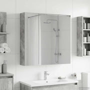 Badkamer spiegelkast 70x14,5x70 cm beton grijs bewerkt hout