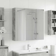 Badkamer spiegelkast Beton Grijs 70 x 14,5 x 70 cm Bewerkt hout
