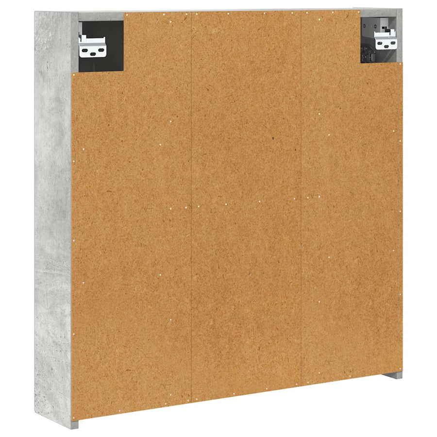 Badkamer spiegelkast Beton Grijs 70 x 14,5 x 70 cm Bewerkt hout