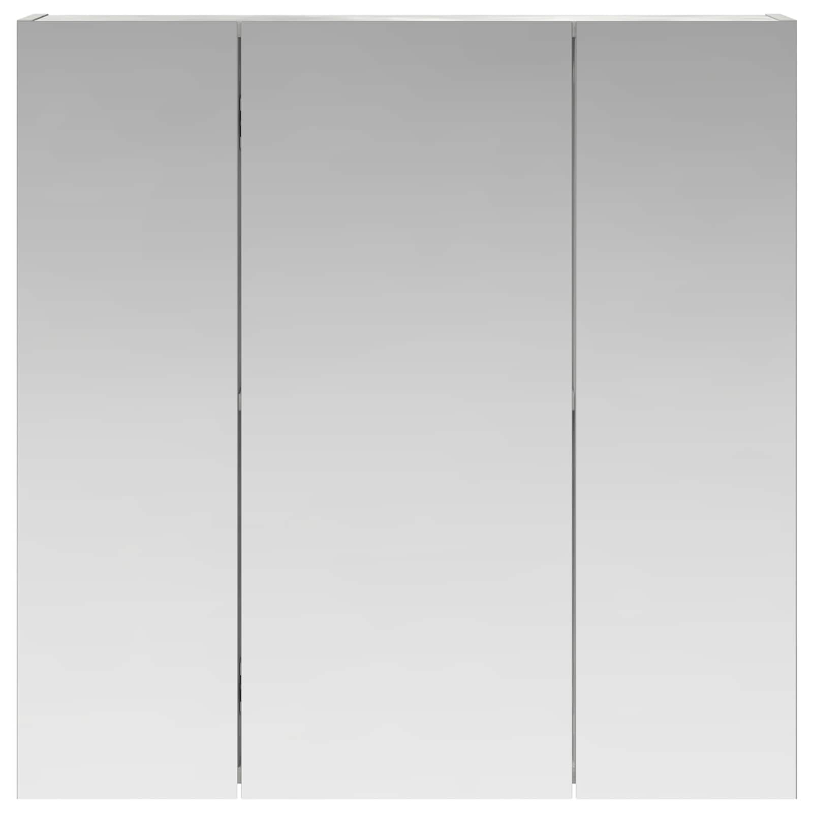 Badkamer spiegelkast Beton Grijs 70 x 14,5 x 70 cm Bewerkt hout