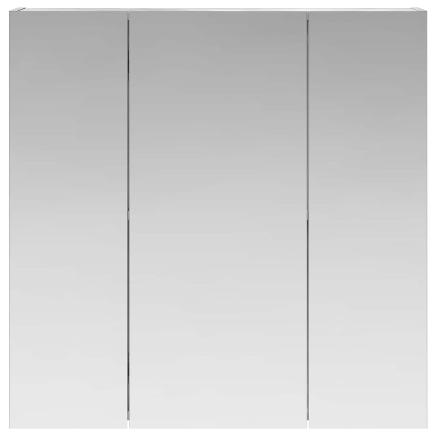 Badkamer spiegelkast Beton Grijs 70 x 14,5 x 70 cm Bewerkt hout