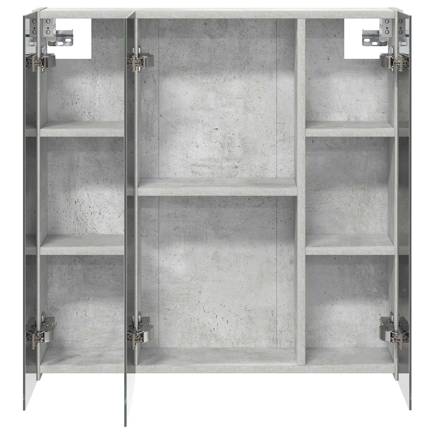 Badkamer spiegelkast Beton Grijs 70 x 14,5 x 70 cm Bewerkt hout
